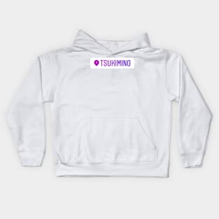 Tsukimino Instagram Location Tag Kids Hoodie